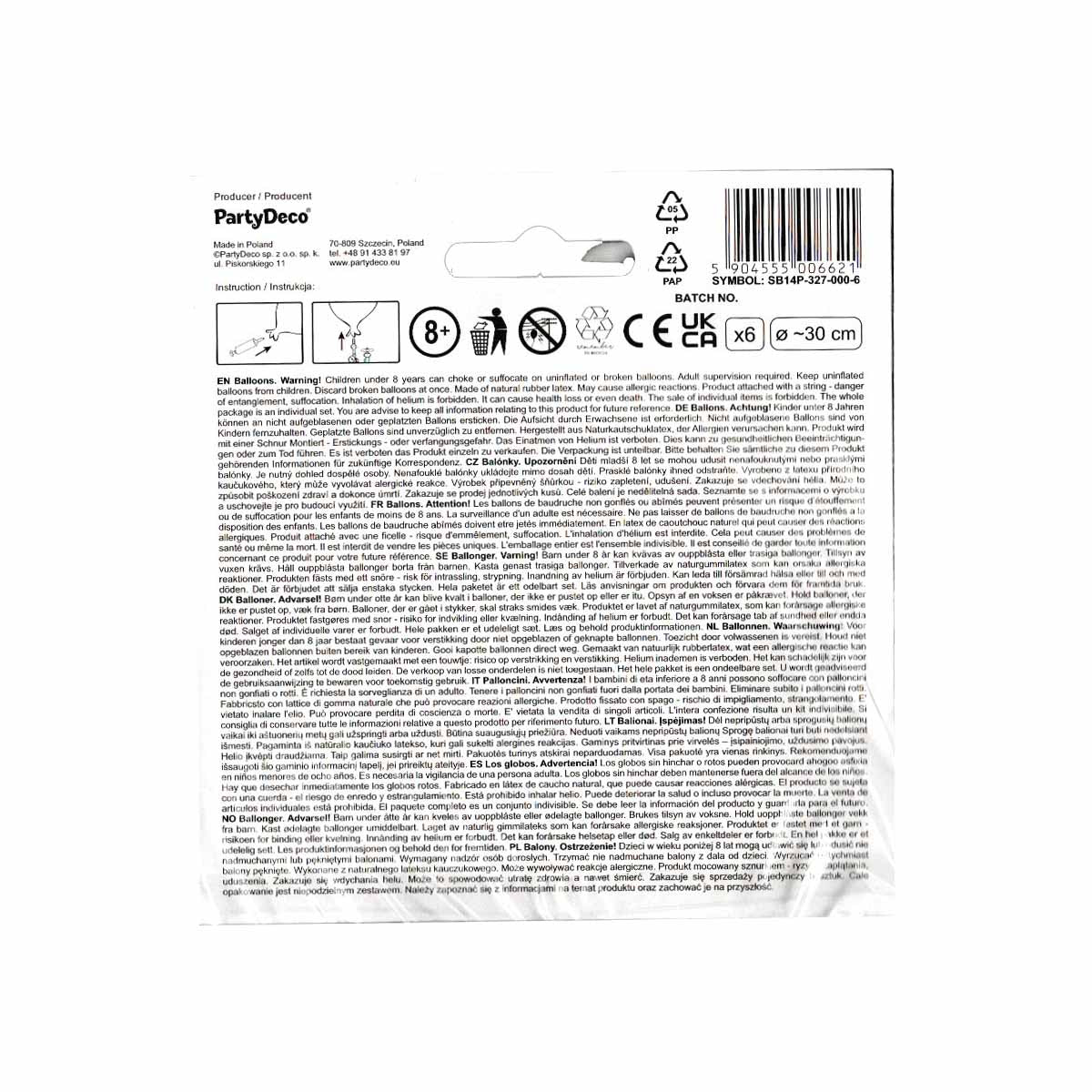 Hexen-Ballons 6 Stück