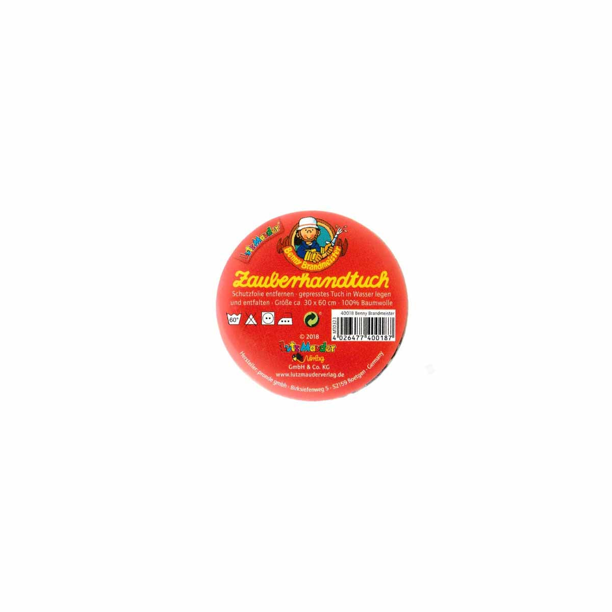 Zauberhandtuch Feuerwehr Benny Brandmeister