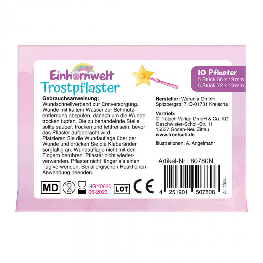 Pflaster Einhornwelt 10 Stück