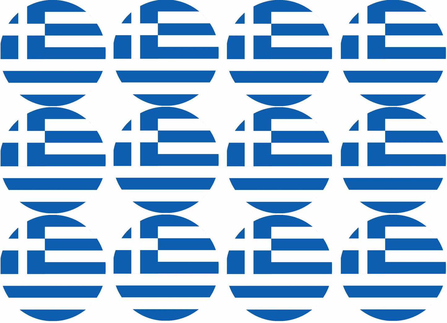 Essbare Muffinaufleger Griechenland 12 Stück