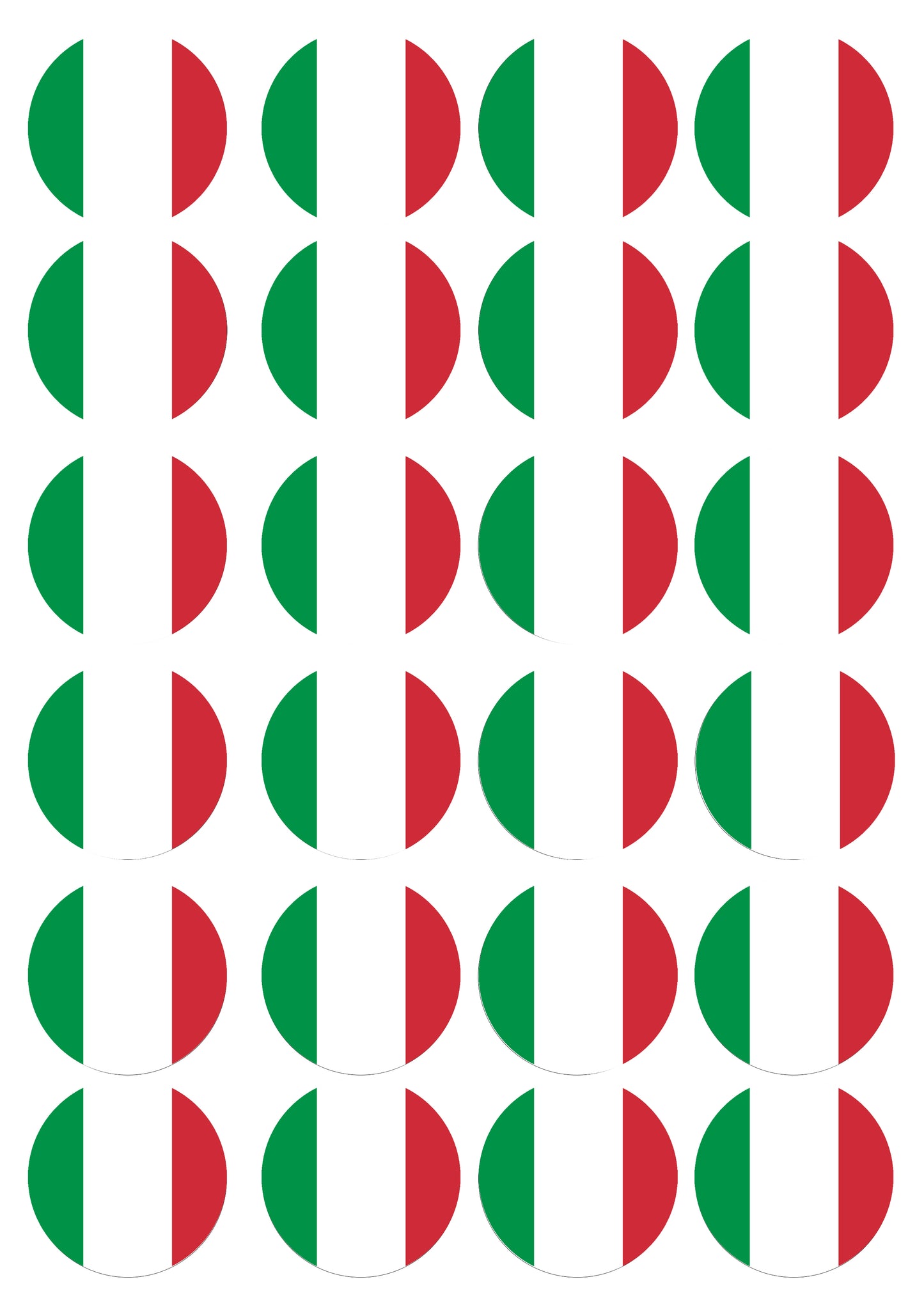 Essbare Muffinaufleger Italien 24St. zum Selbstausschneiden