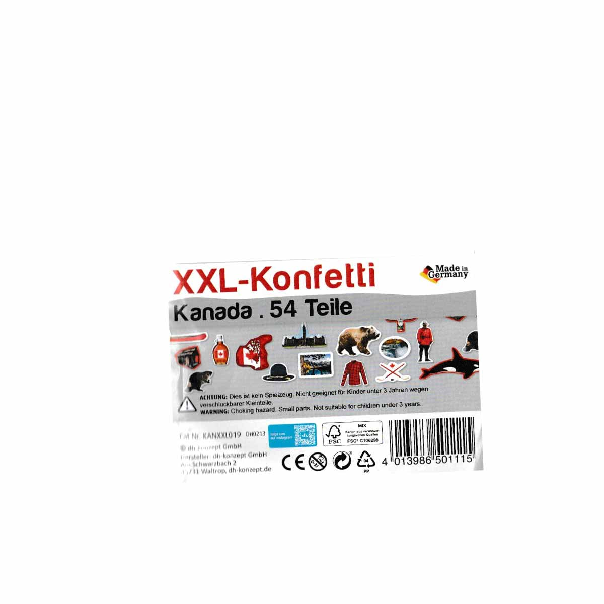 Kanada Konfetti XXL
