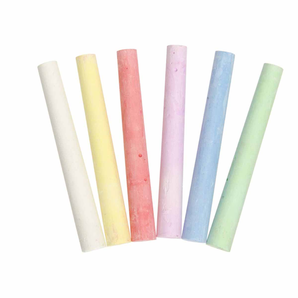 Schachtel mit 12 bunten Kreide-Sticks