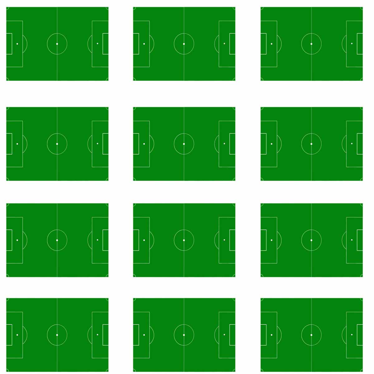 Essbare Muffinaufleger Fußballfeld 12 Stück