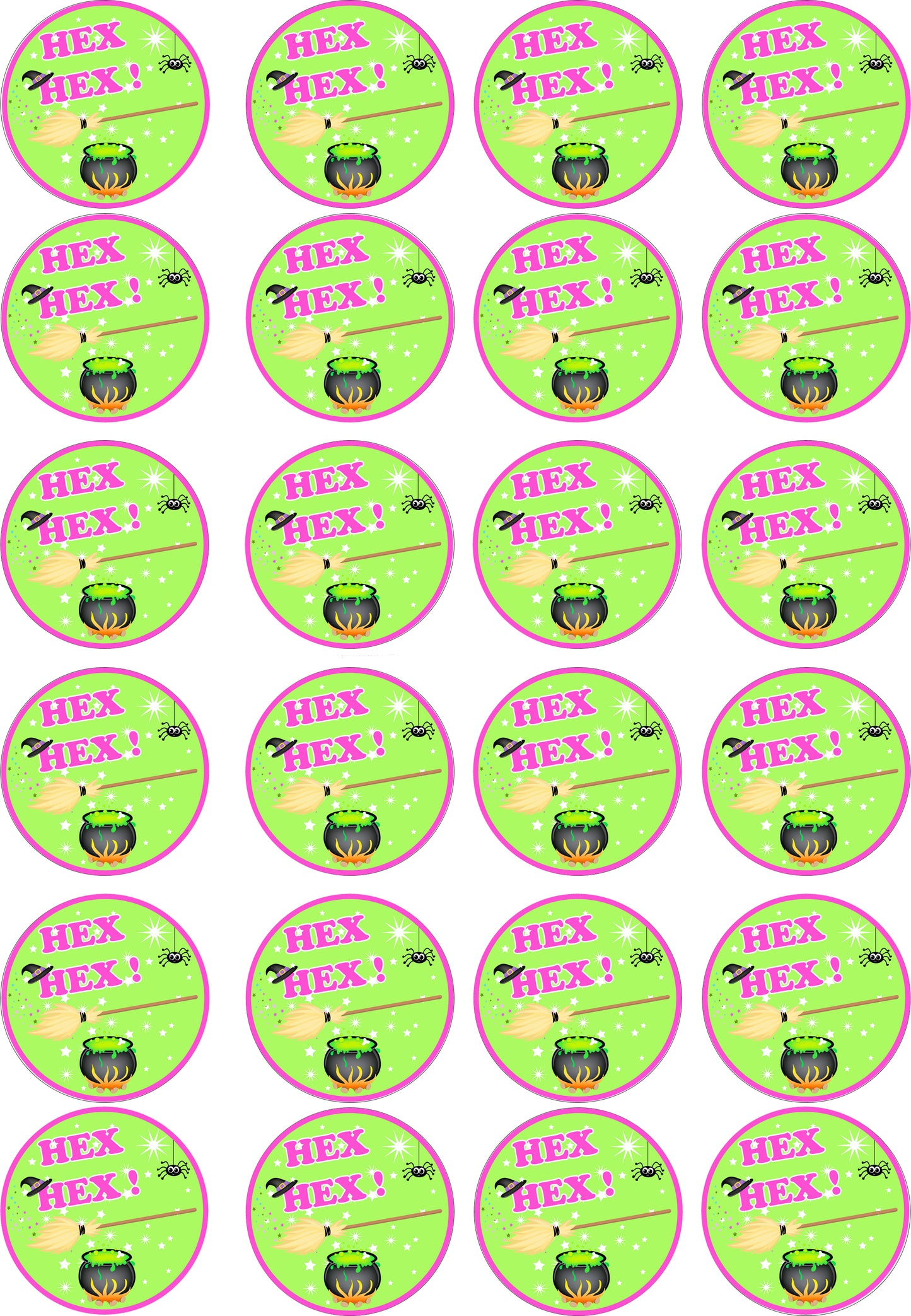 Essbare Muffinaufleger Hexenkessel zum Selbstausschneiden