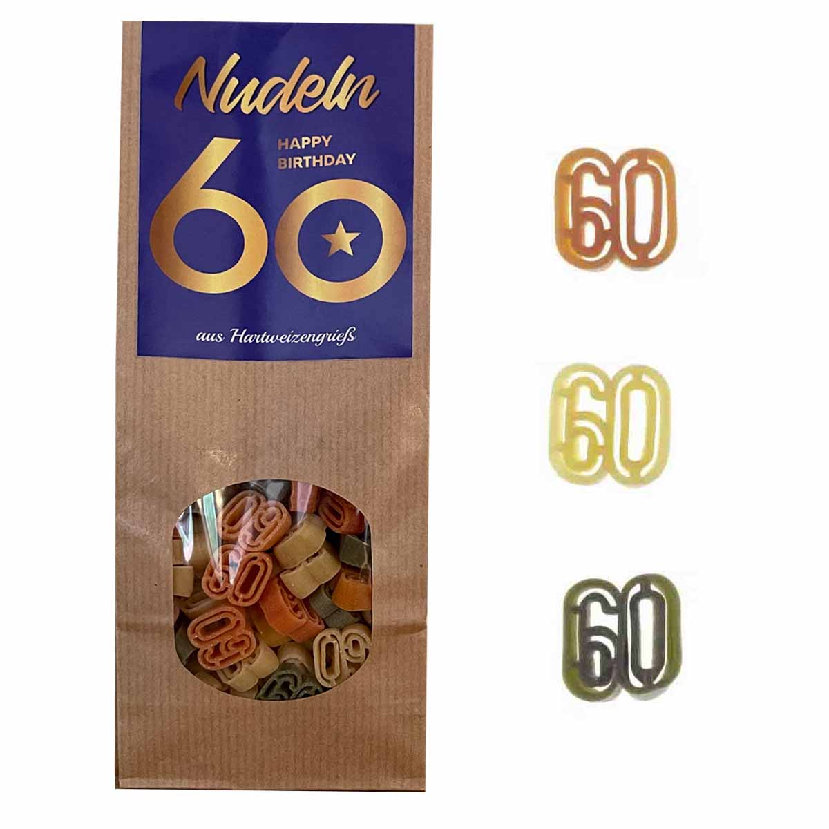 60. Geburtstag-Nudeln