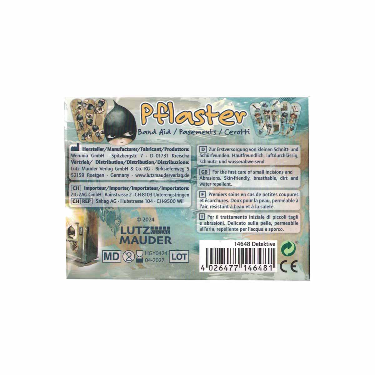 Pflaster Detektiv 10 Stück