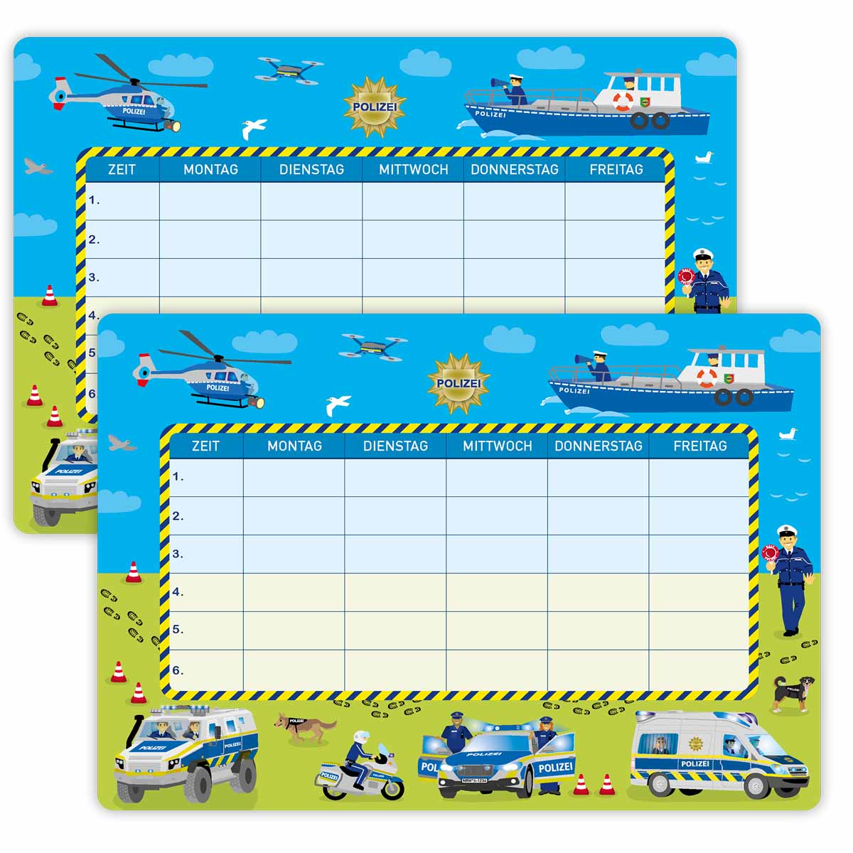 2 Stundenpläne POLIZEI für die Schule