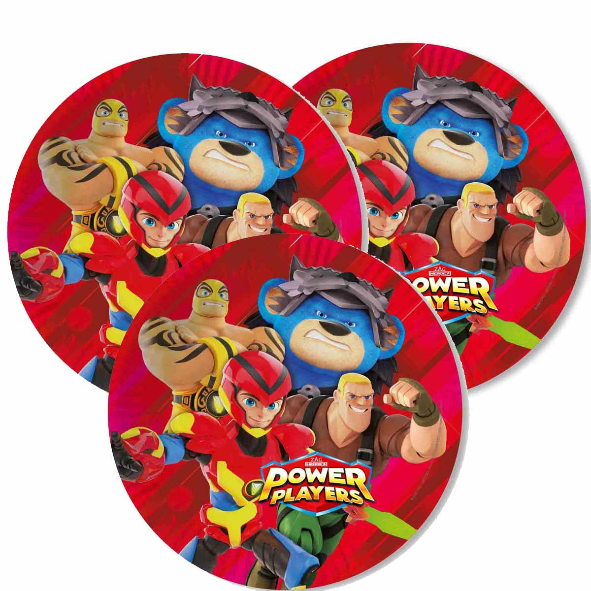 Power Players Teller 10 Stück