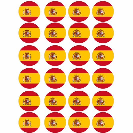 Essbare Muffinaufleger Spanien 24St. zum Selbstausschneiden