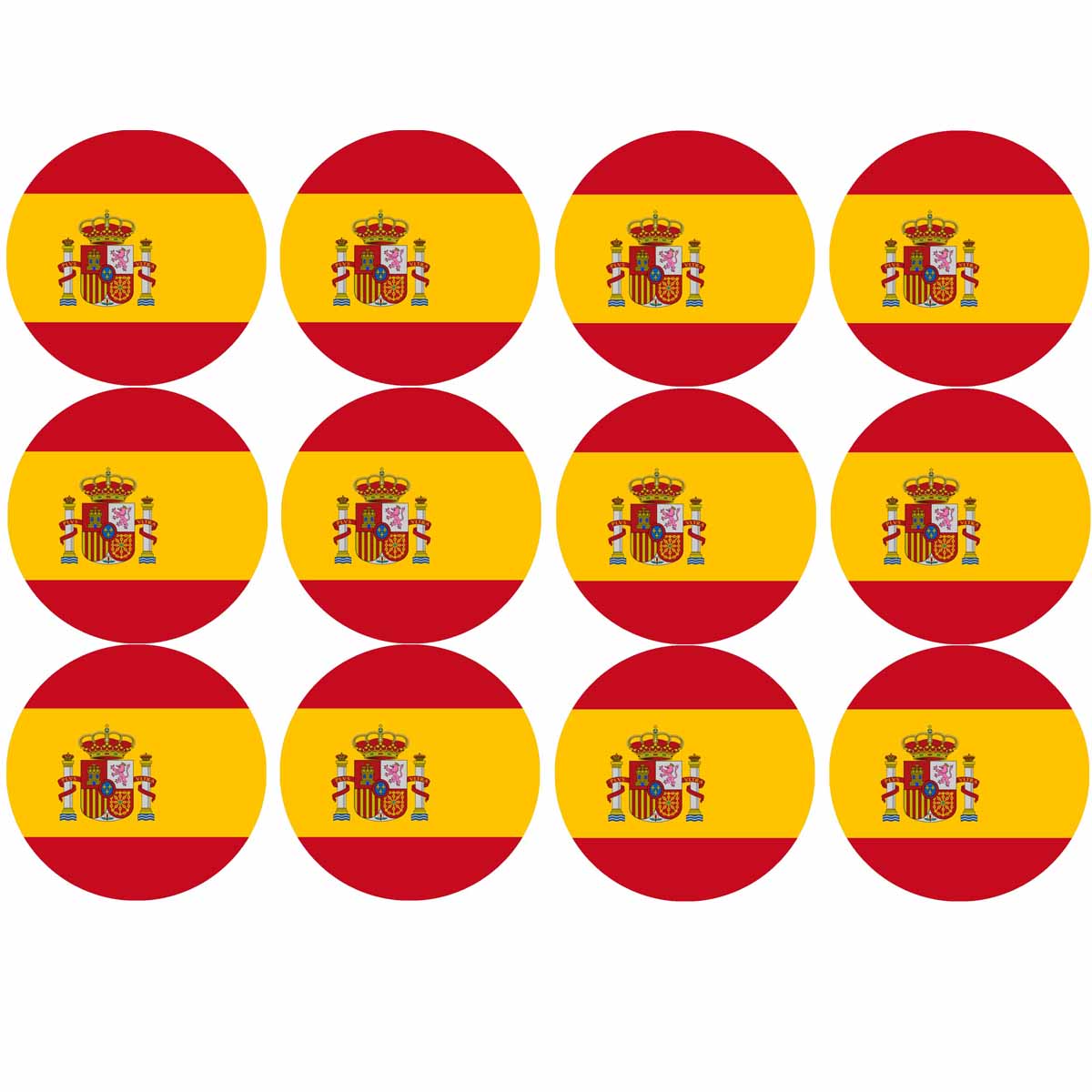 Essbare Muffinaufleger Spanien 12 Stück