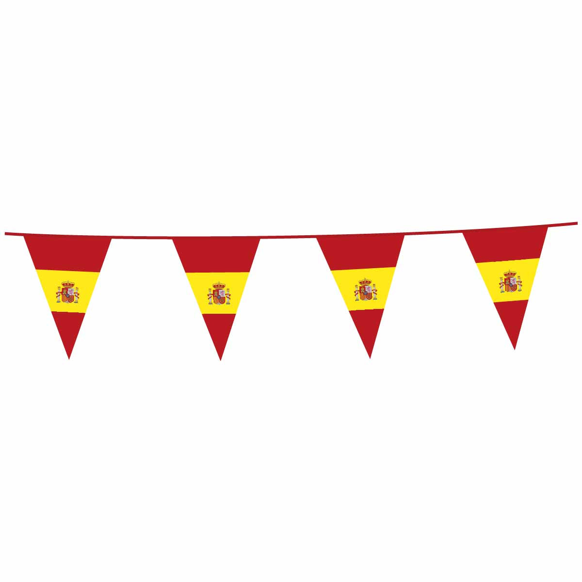 Wimpelkette Spanien 10m Kunststoff