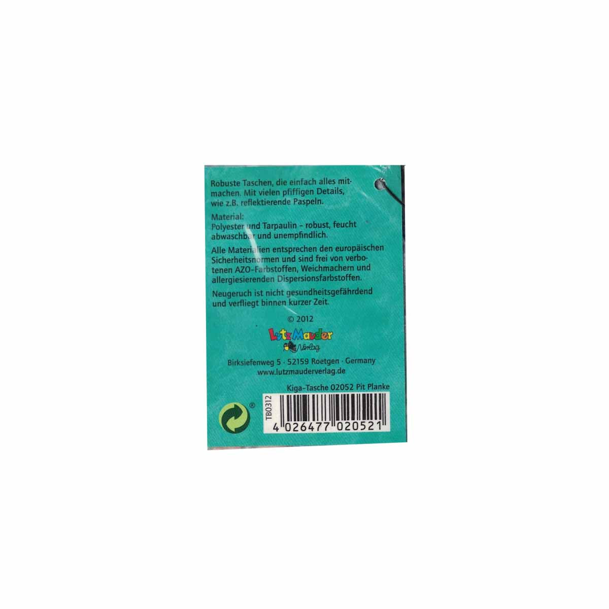 Kindergartentasche Pirat