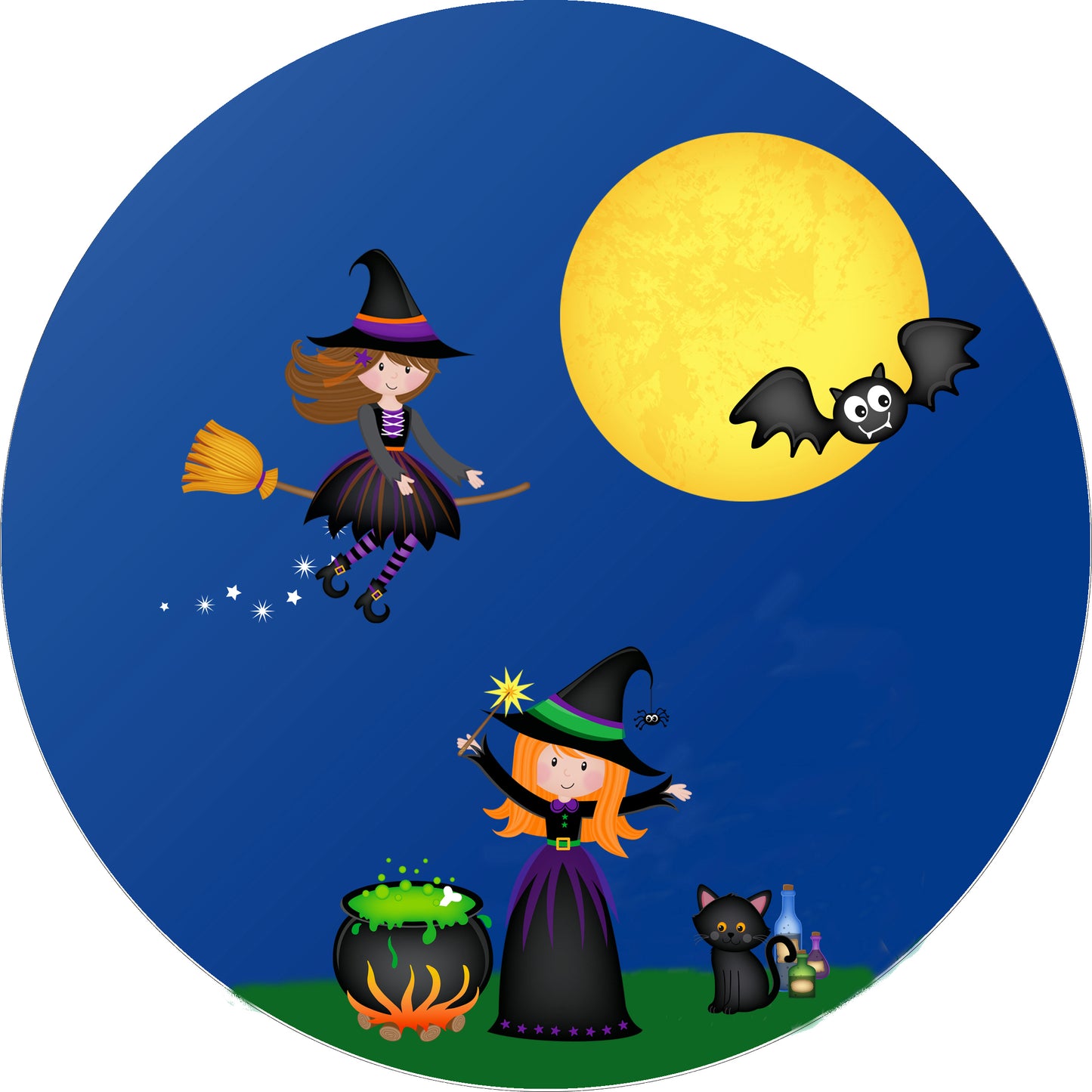 Essbarer Tortenaufleger Hexe Oblaten- oder Zuckerpapier