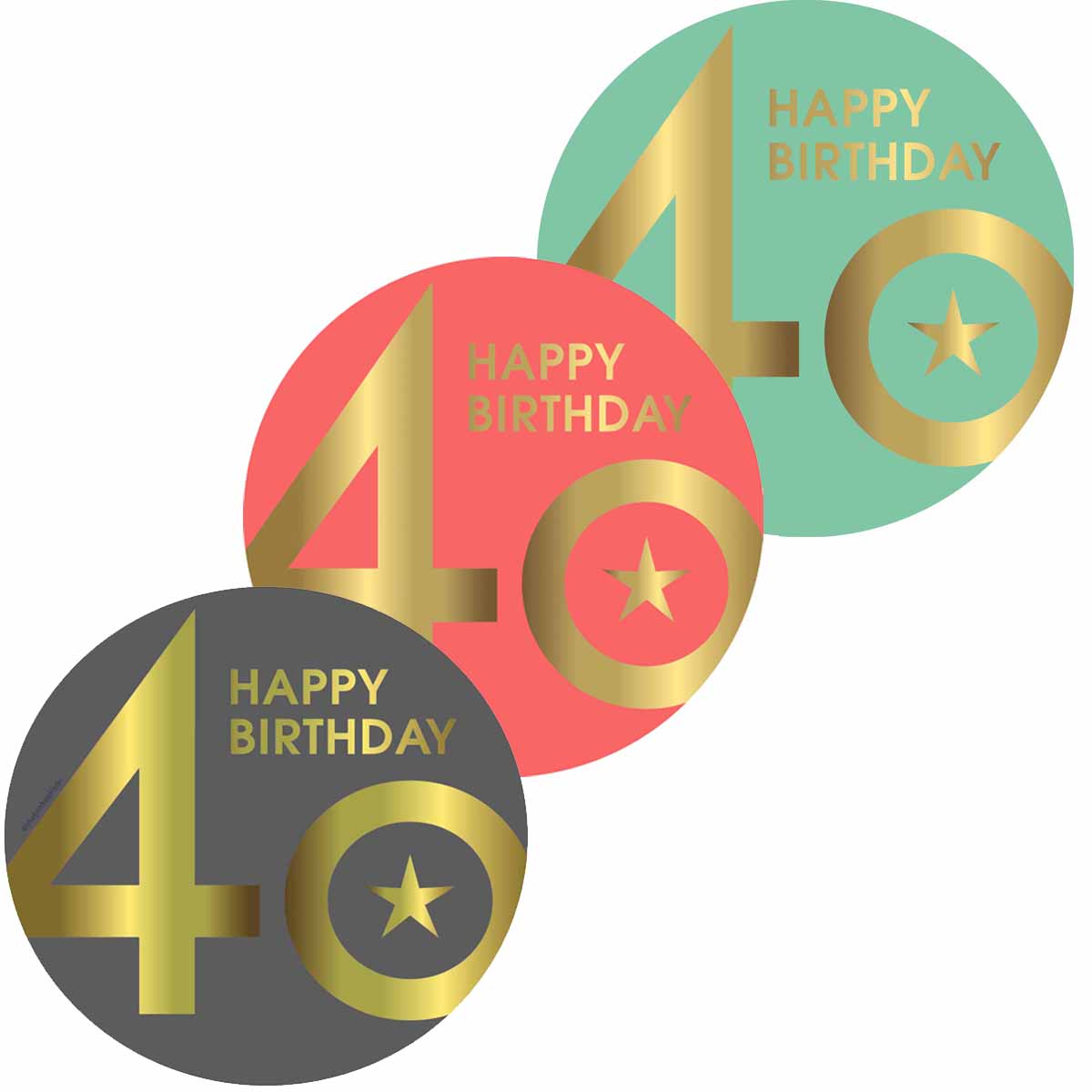 Essbarer Tortenaufleger 40.Geburtstag