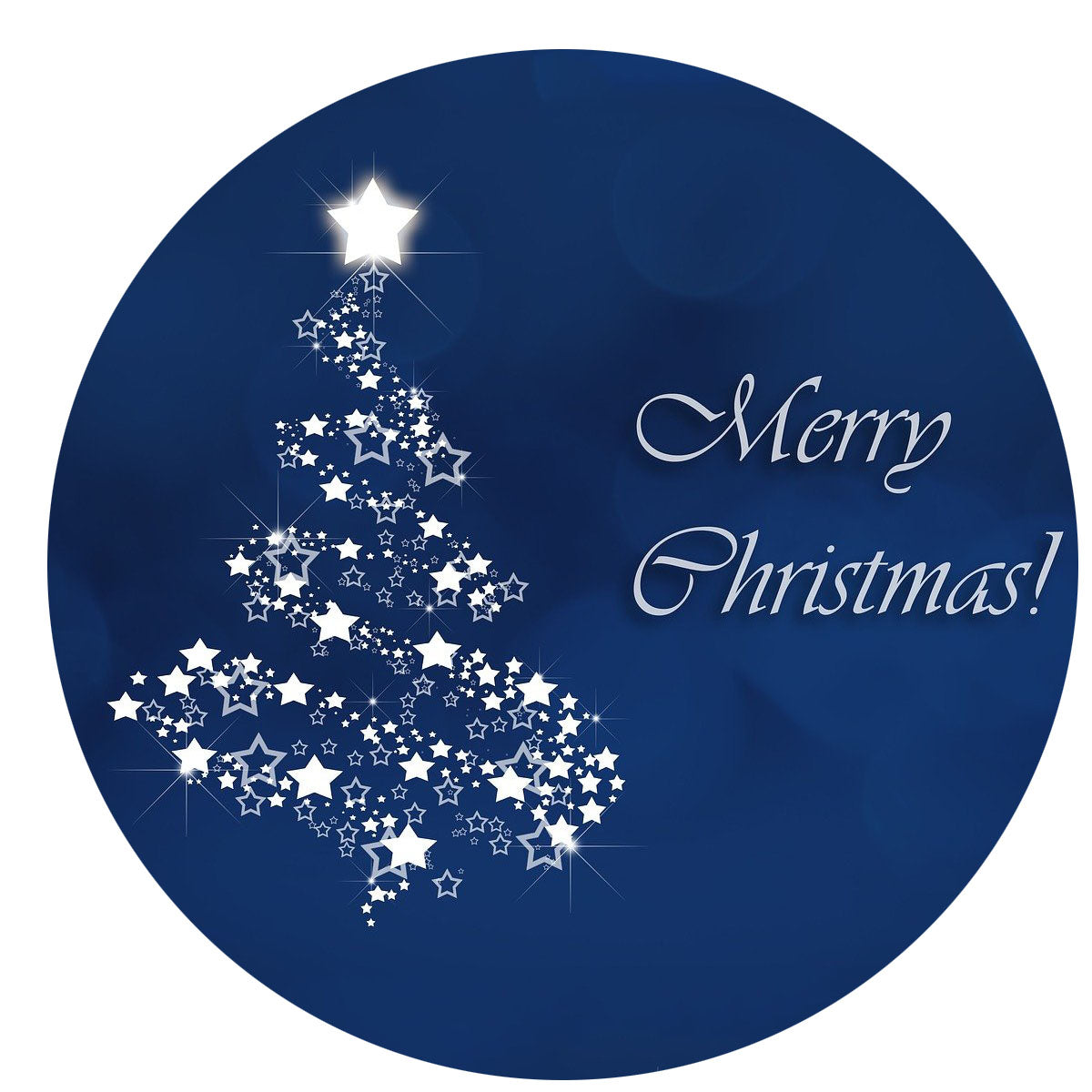 Essbarer Tortenaufleger "Merry Christmas" Oblaten- oder Zuckerpapier