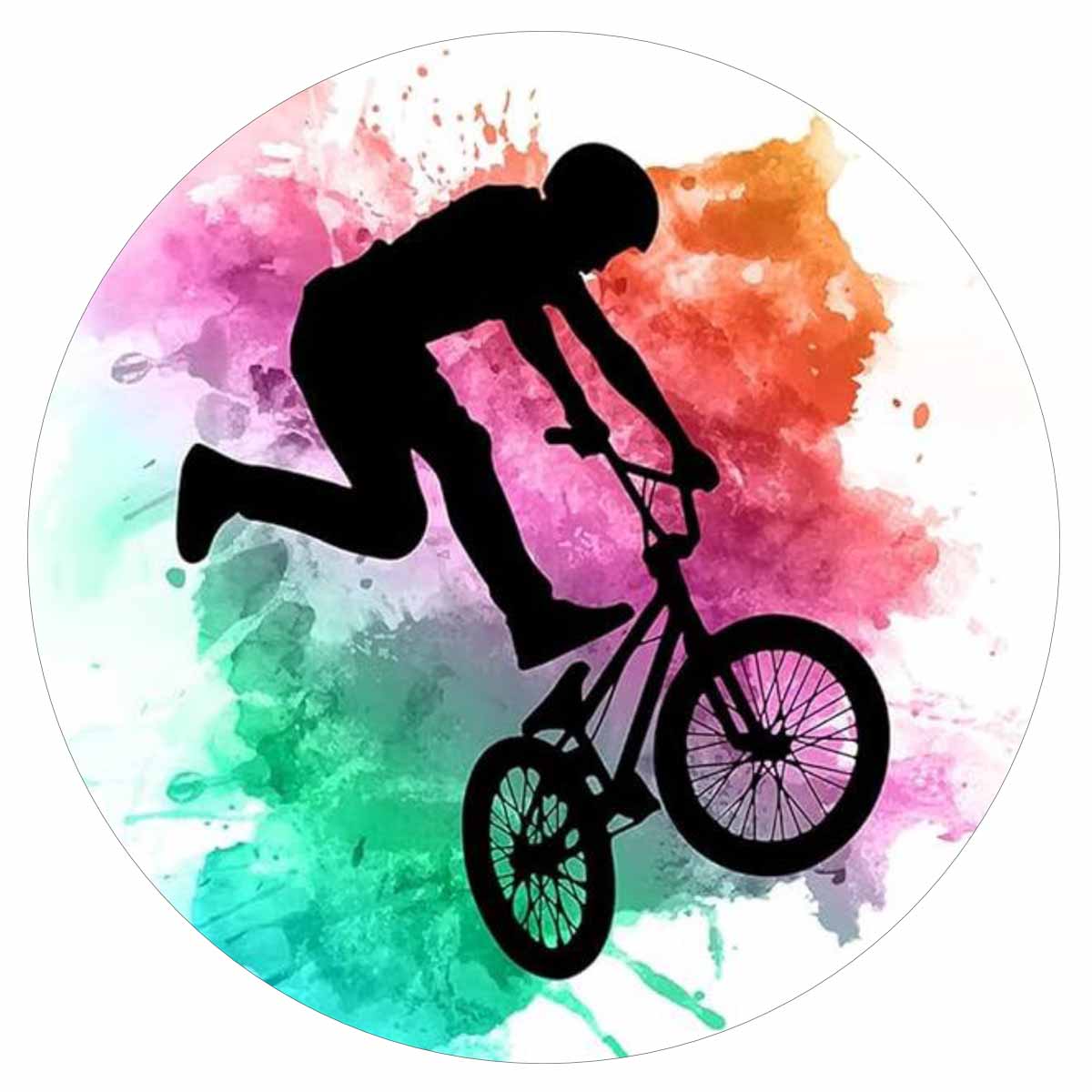 Essbarer Tortenaufleger " BMX" "Mountainbiker" Oblaten- oder Zuckerpapier