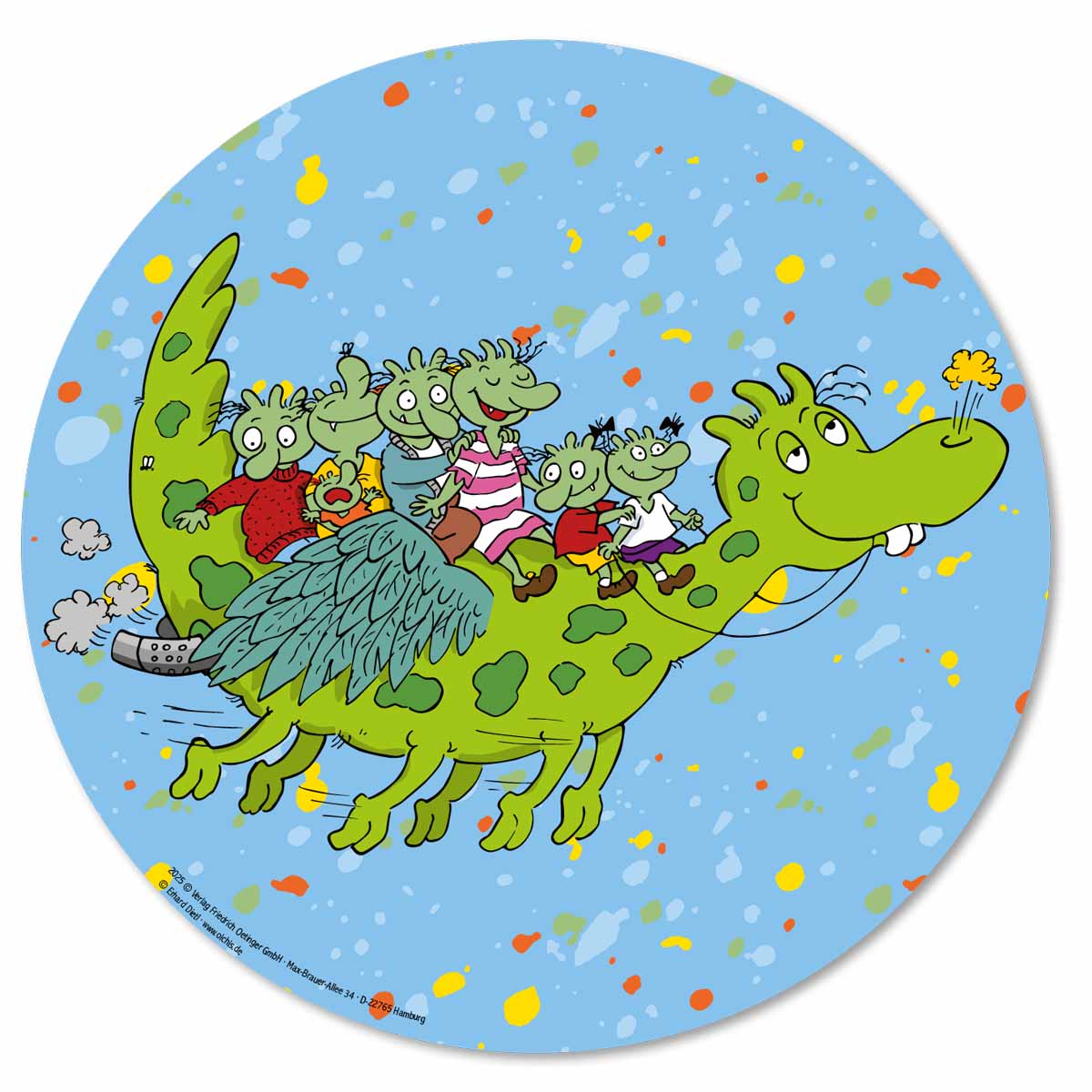 Essbarer Tortenaufleger Die Olchis