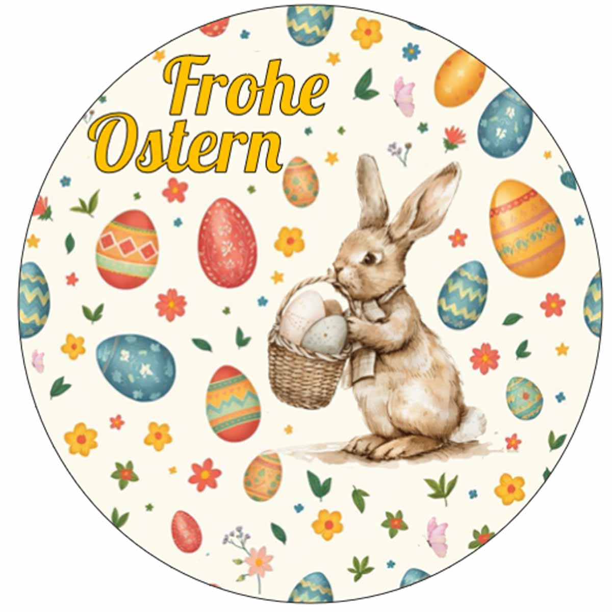 Essbarer Tortenaufleger "Ostern" Oblaten- oder Zuckerpapier