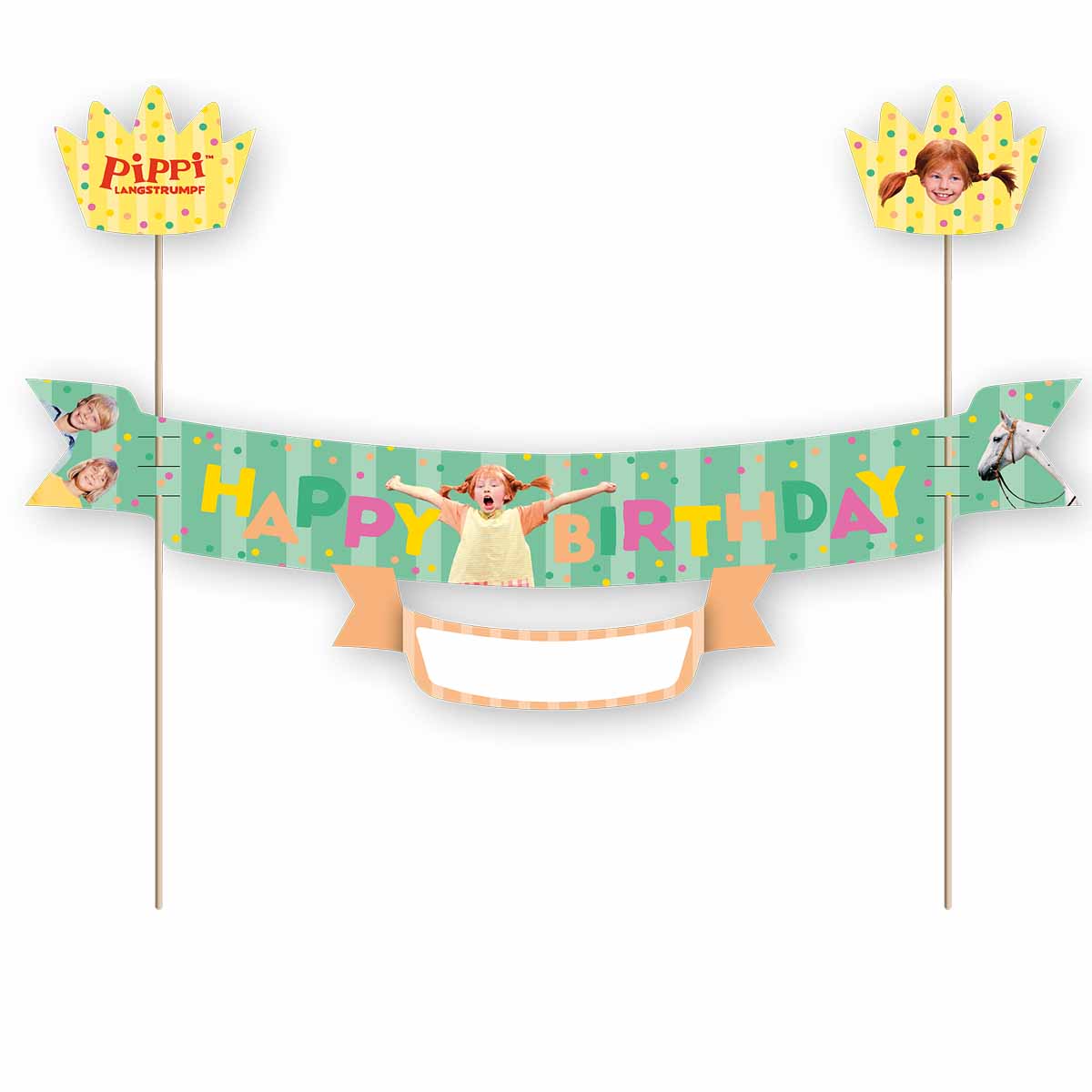 Pippi Langstrumpf Tortenbanner