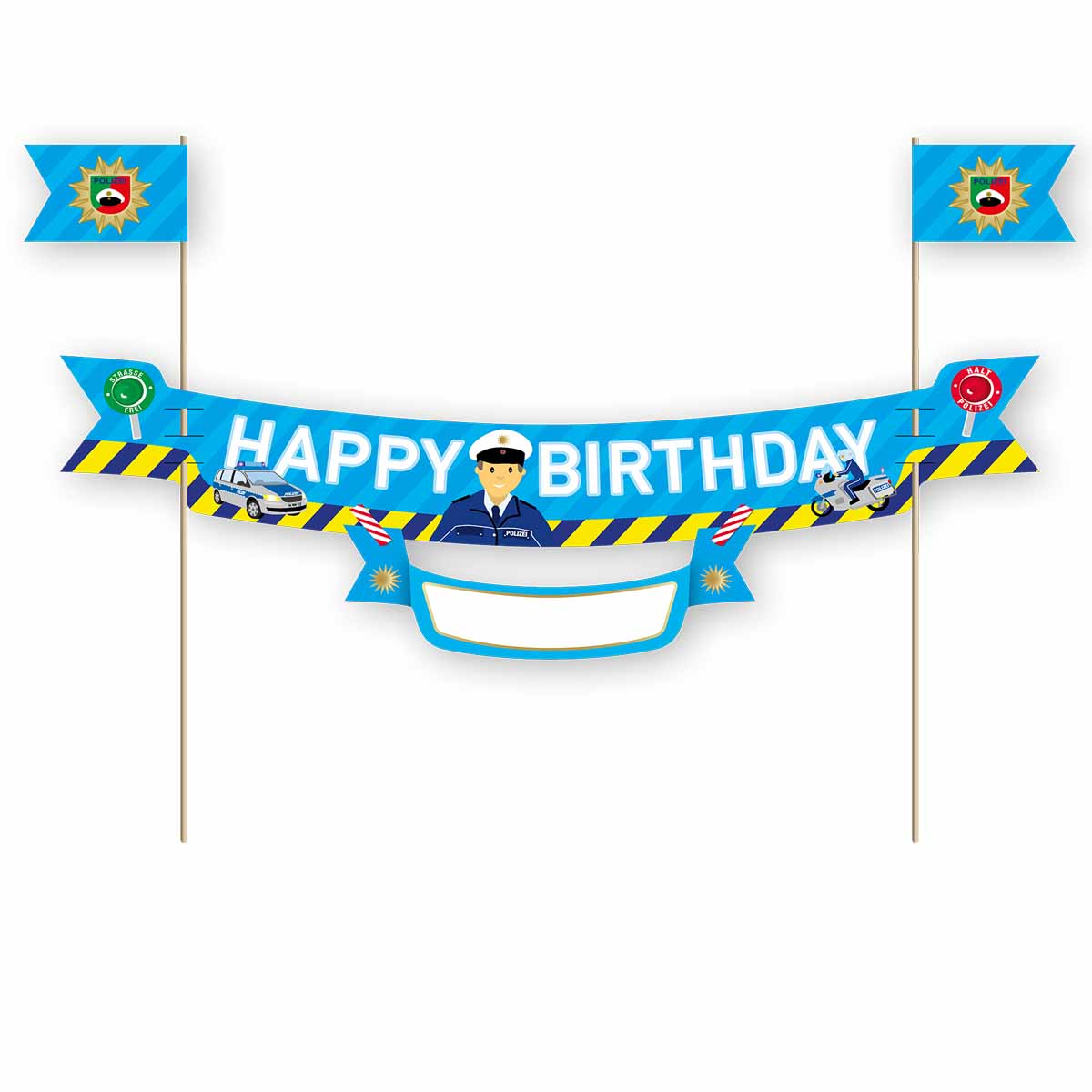 Polizei Tortenbanner