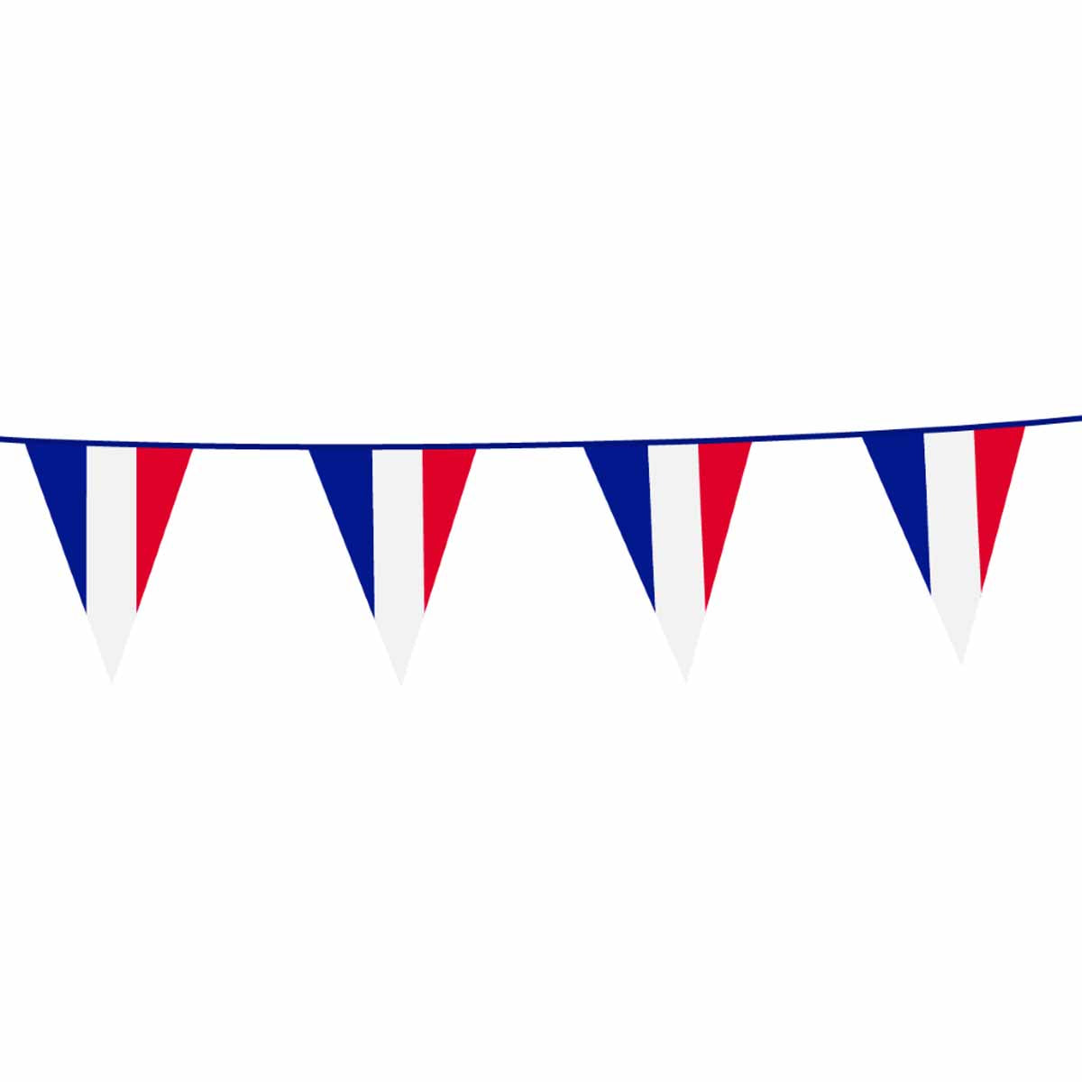 Wimpelkette Frankreich 10m Kunststoff