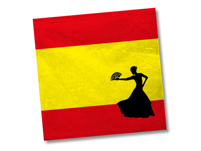 Spanien-Servietten Tänzerin 20 Stück