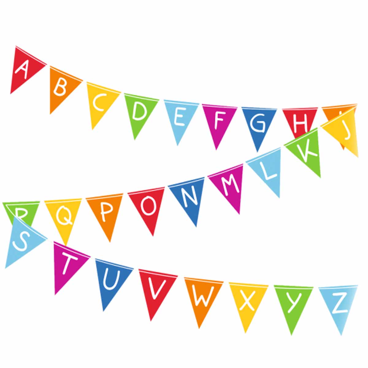 ABC-Girlande Schulstart 4 Meter