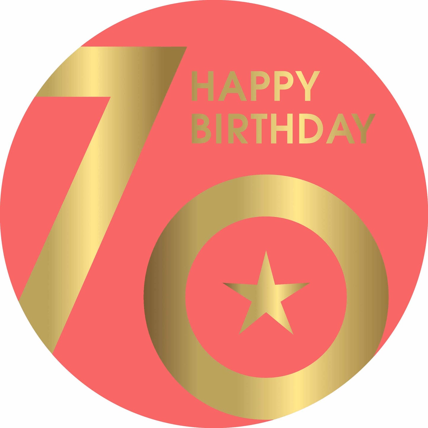 Essbarer Tortenaufleger 70. Geburtstag