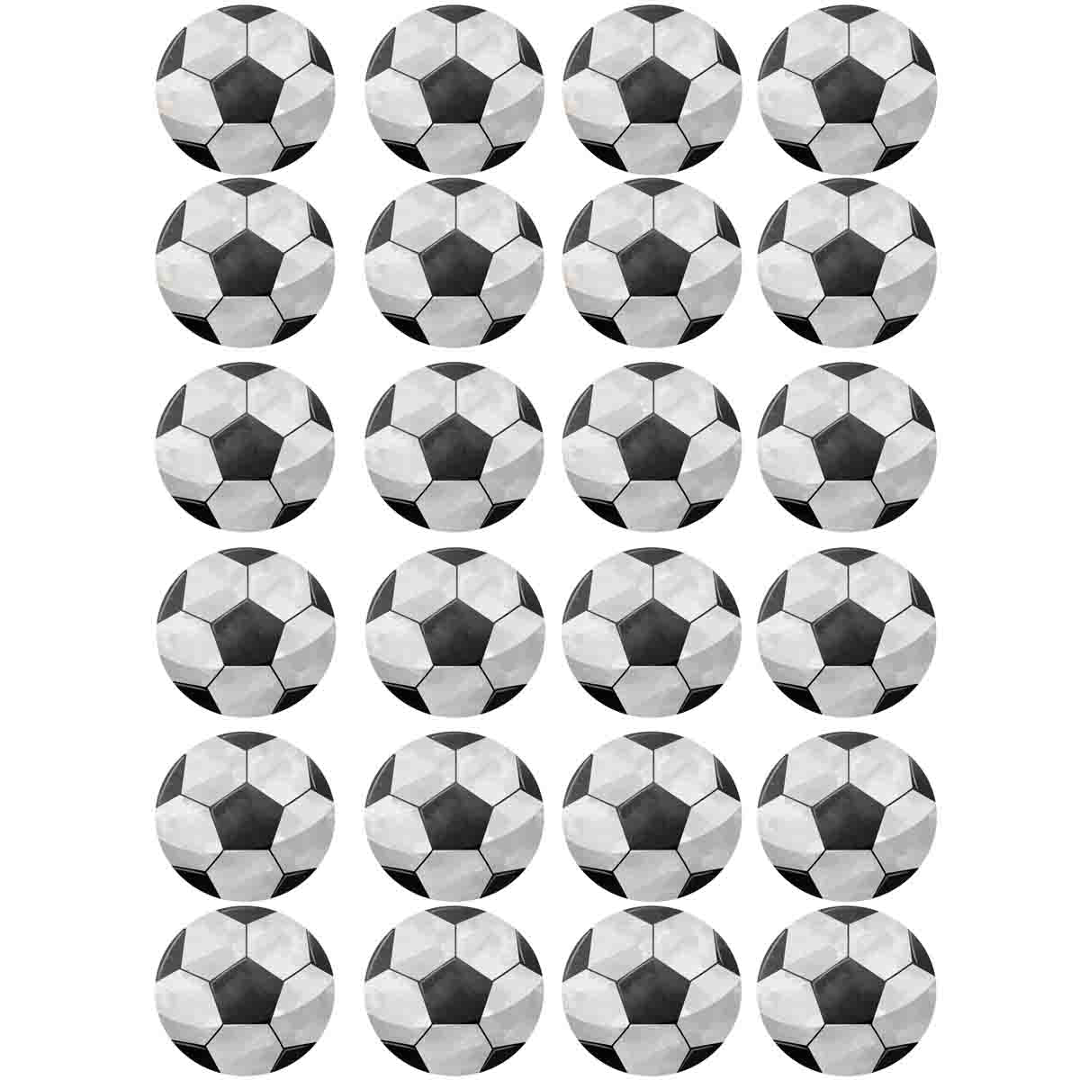 Muffinaufleger Fußball zum Selbstausschneiden