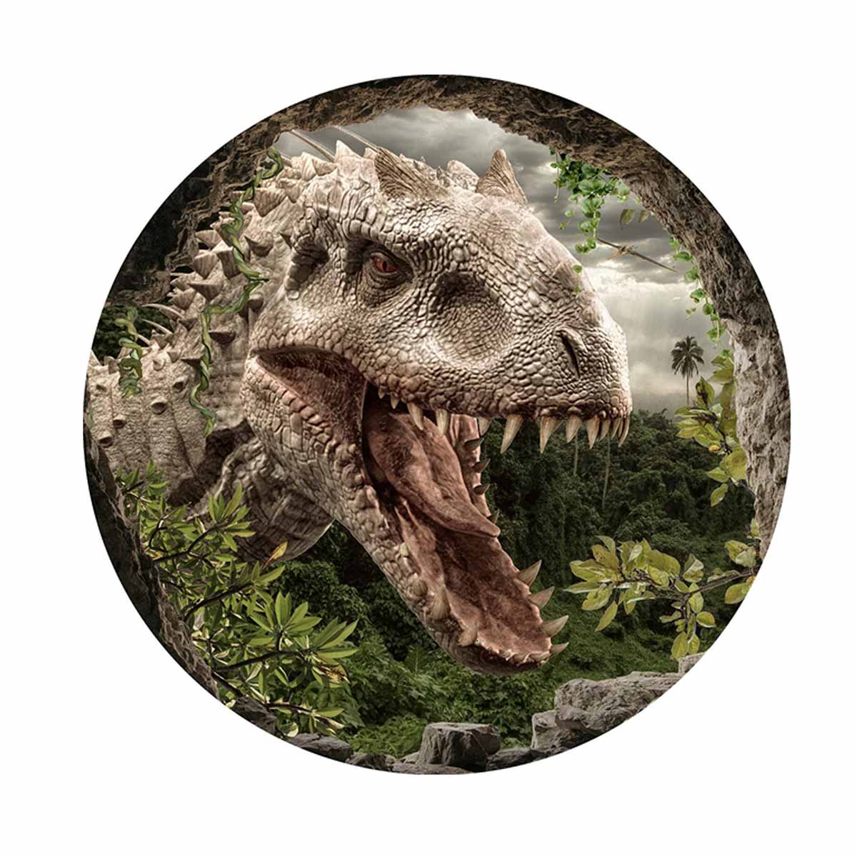 Essbarer Tortenaufleger Dinosaurier in Höhle Oblaten- oder Zuckerpapier