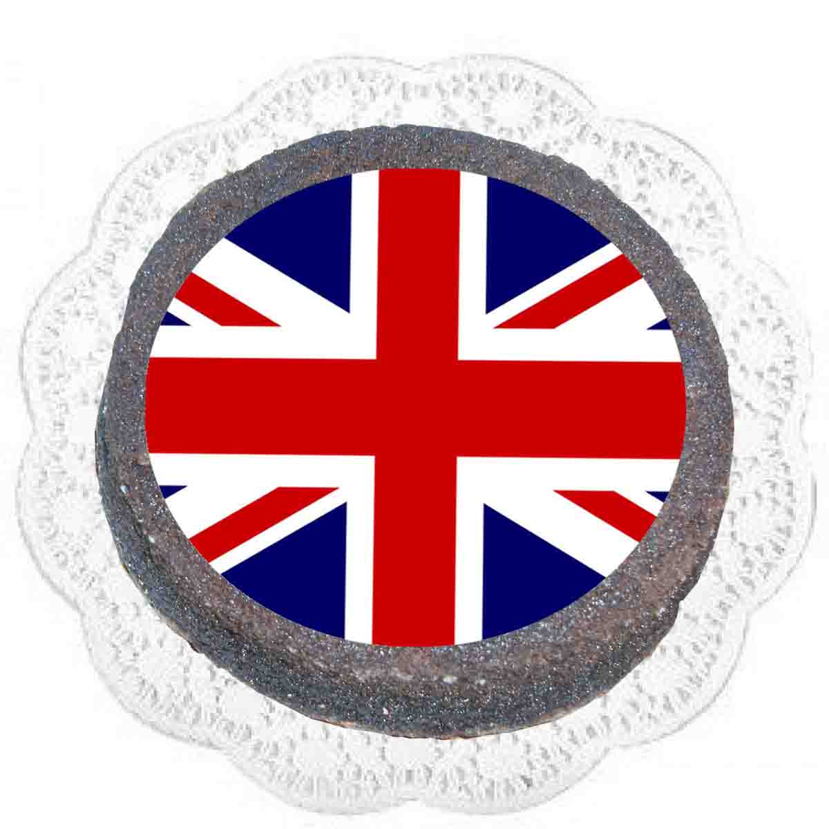 Essbarer Tortenaufleger England 20cm Durchmesser