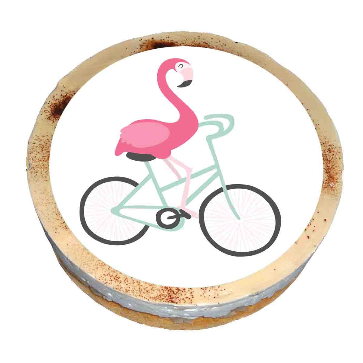 Essbarer Tortenaufleger Flamingo