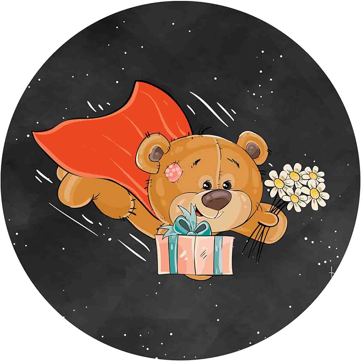 Essbarer Tortenaufleger Superbär