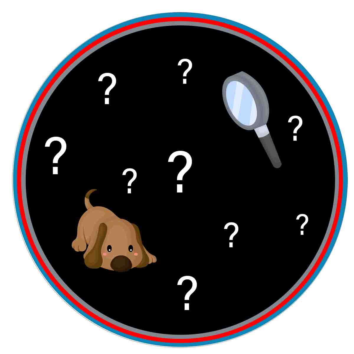 Essbarer Tortenaufleger Detektiv mit Fragezeichen