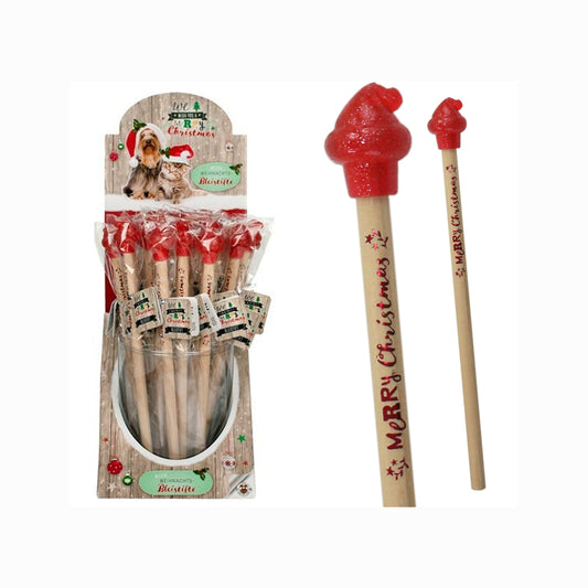 Bleistift Weihnachten mit Radiergummi Weihnachtsmütze