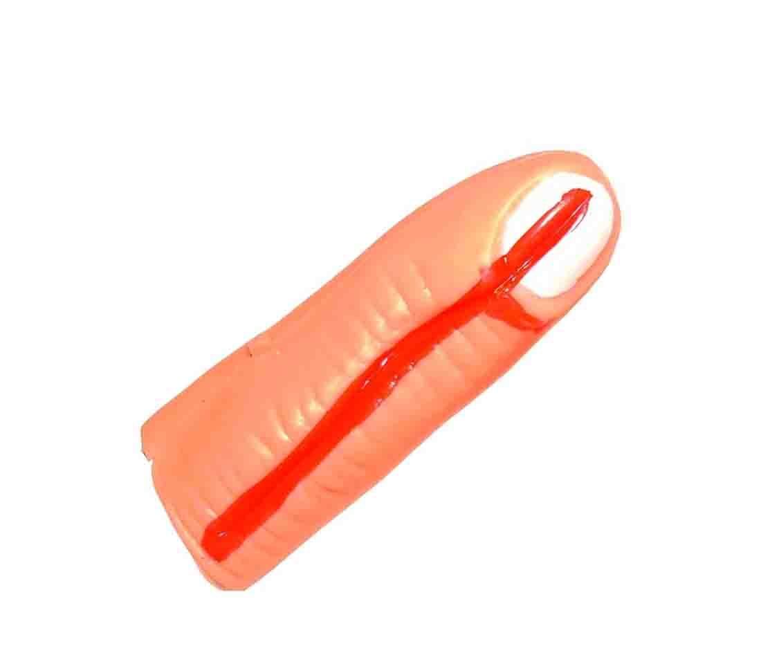 Blutiger Finger Kunststoff