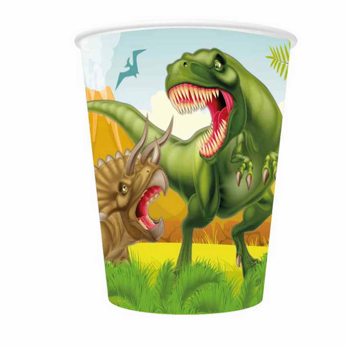 Dinosaurier-Becher T-Rex 8 Stück