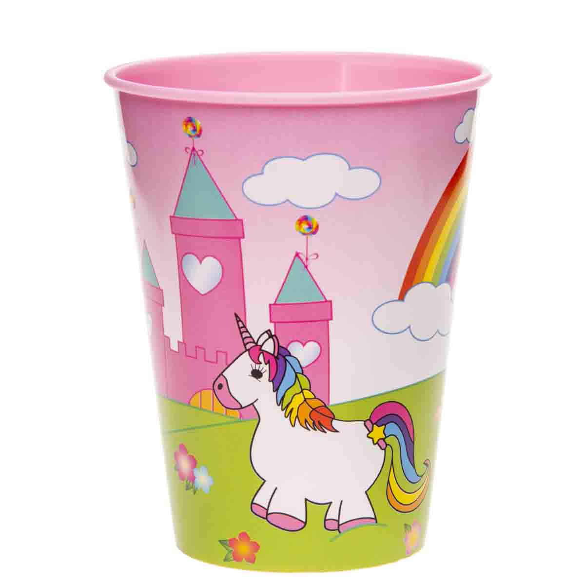 Kunststoffbecher Einhorn 1 Stück