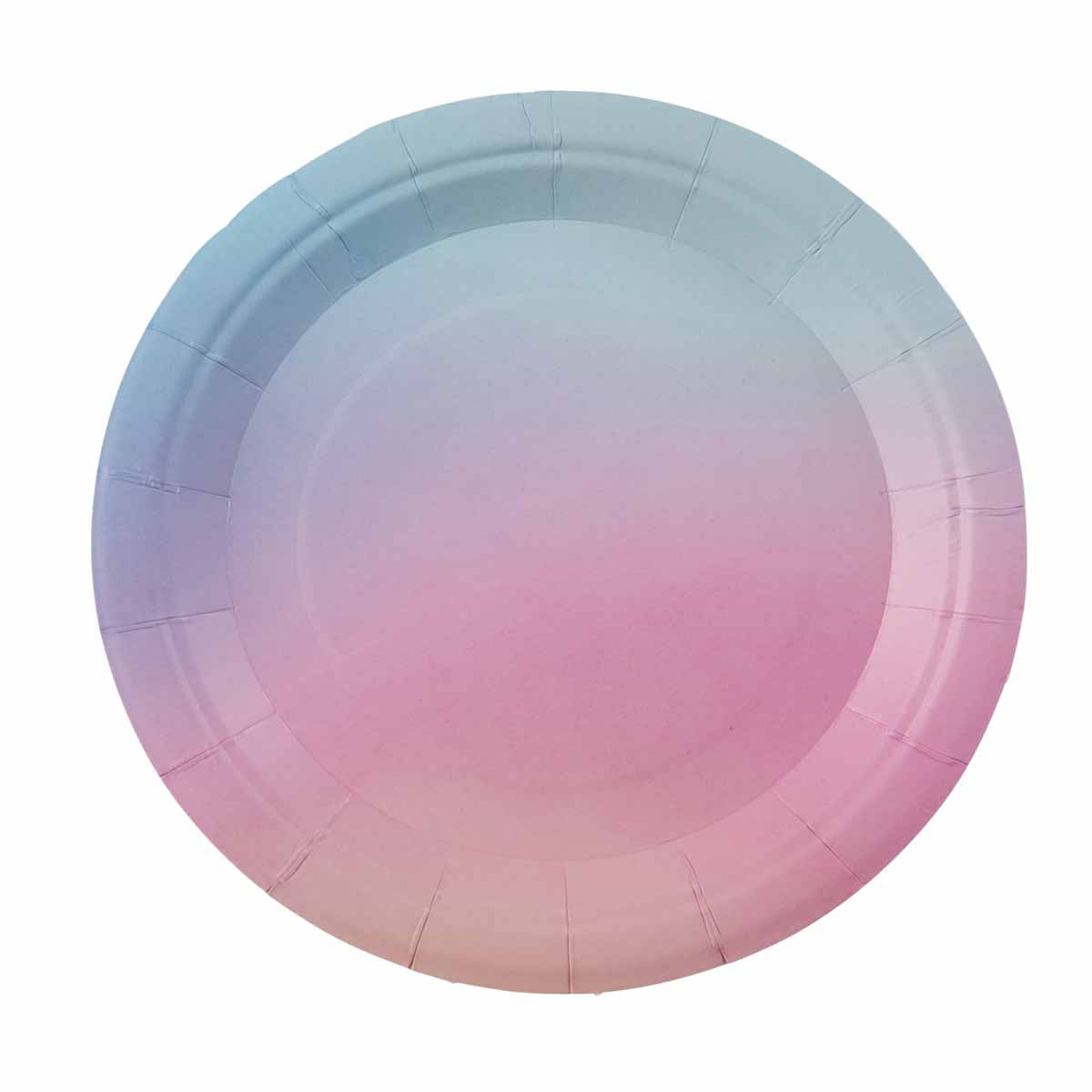Farbverlauf-Teller Pastell 25 Stück, stabil