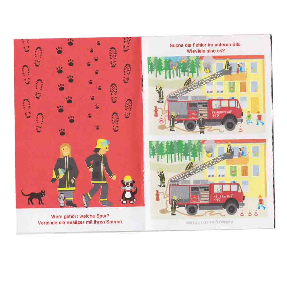 Feuerwehr Rätselheft