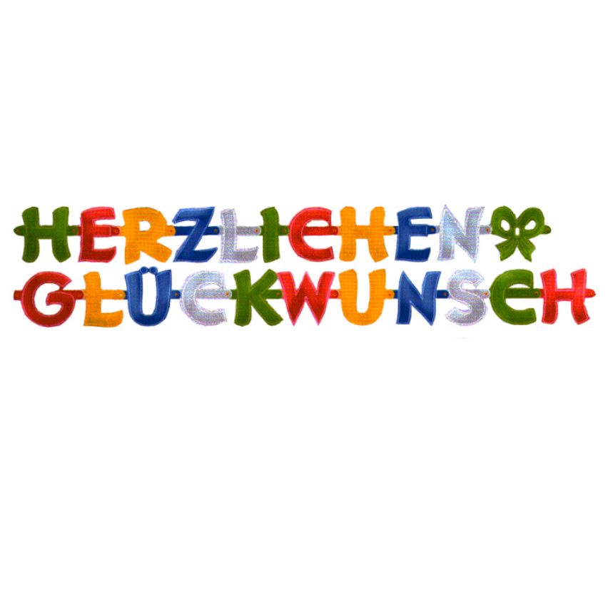 Herzlichen-Glückwunsch Girlande