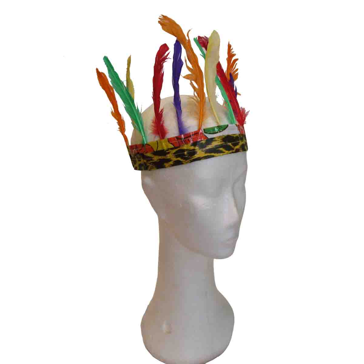 Indianer-Stirnband mit 12 Federn