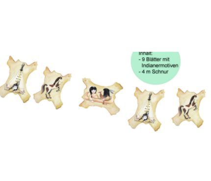 Bastelset Indianer-Girlande