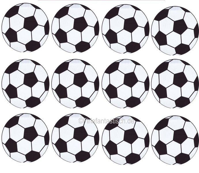 Muffinaufleger Fußball 12Stück