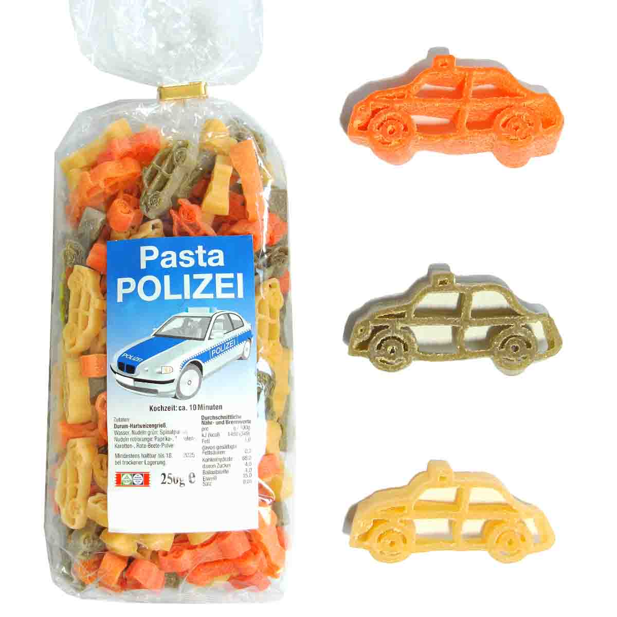 Feinkost-Set Polizei mit Nudeln, Sauce, Kräutermix