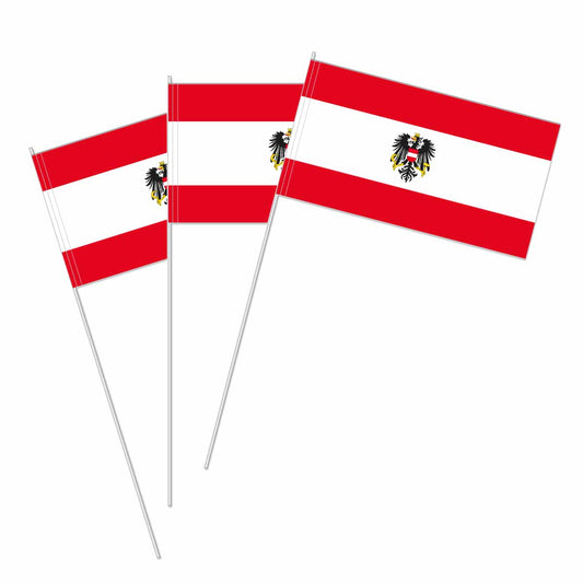 Österreich Papierflaggen 10 Stück