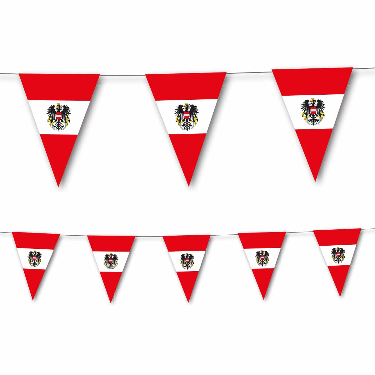 Dekoset Österreich Servietten, Wimpelkette, Konfetti, Ballons