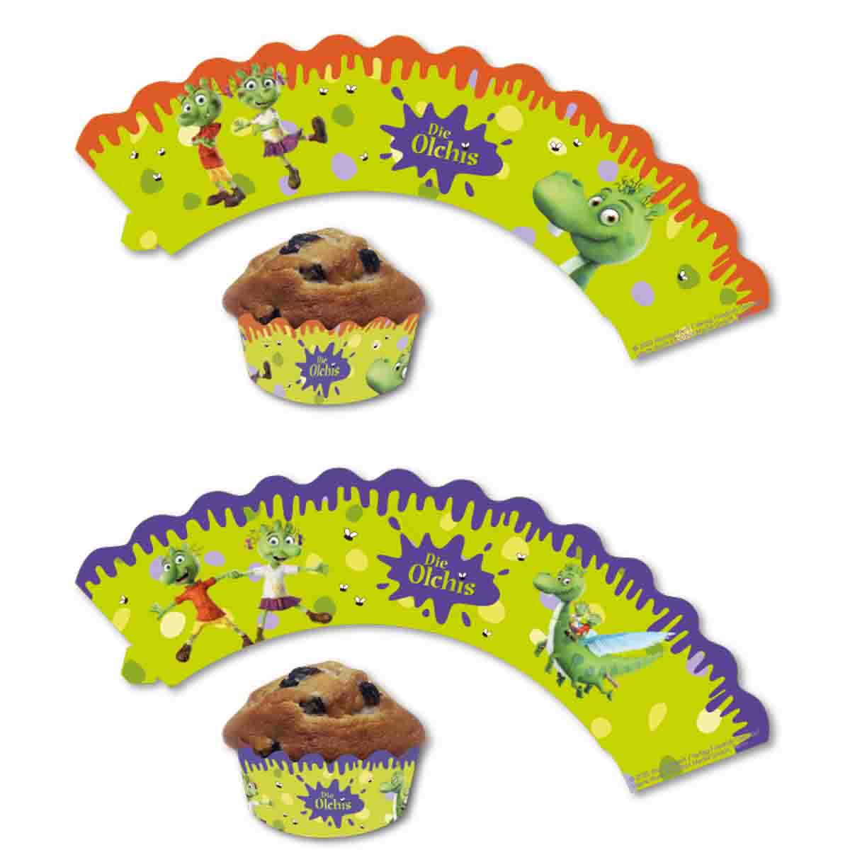 Olchis-Cupcake Banderolen 12 Stück Auslaufmotiv