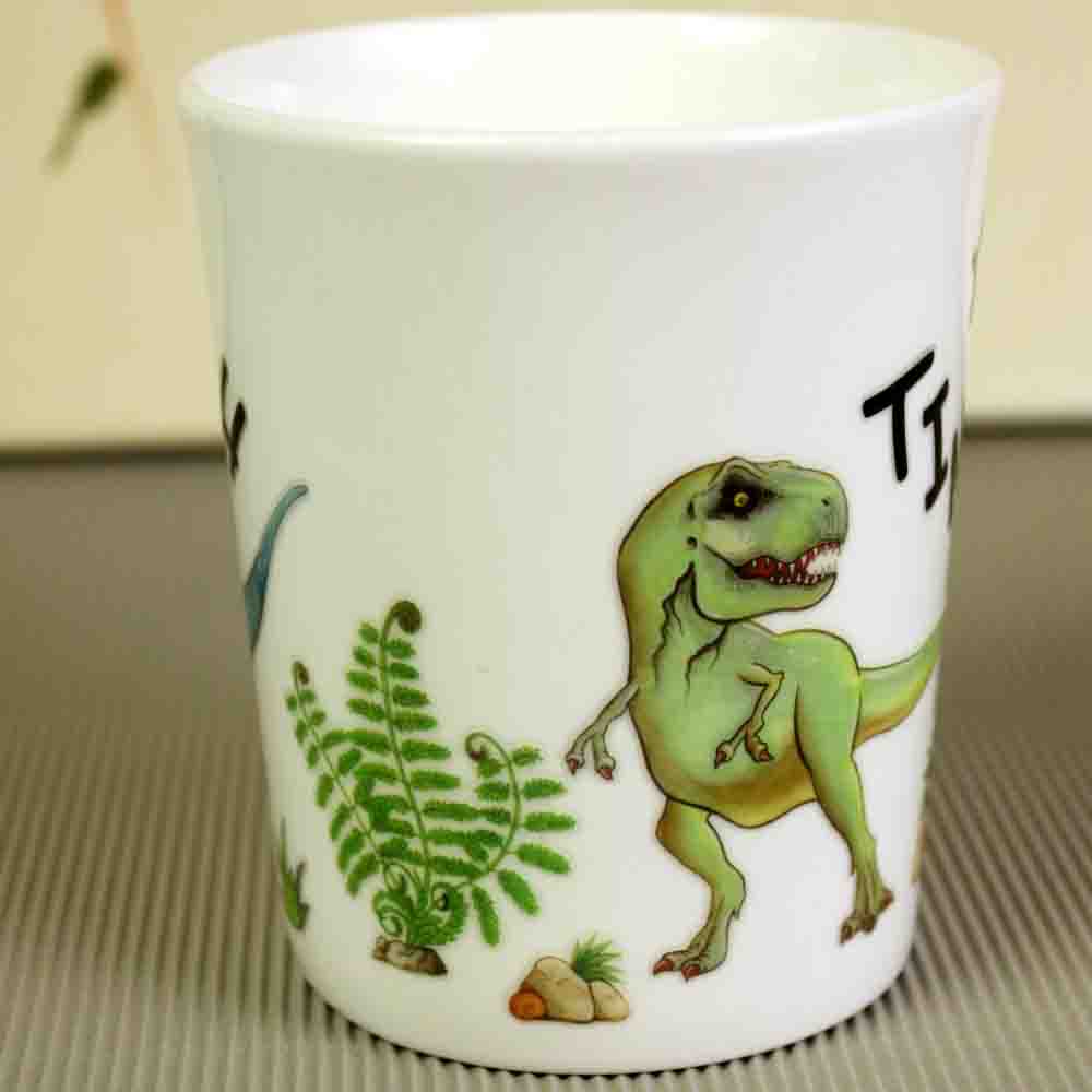 Porzellan-Sticker Dinosaurier